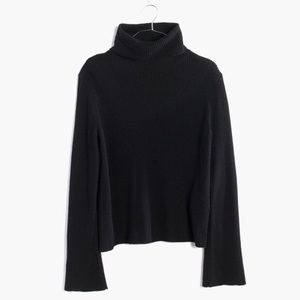Madewell Bell-Sleeve Turtleneck Sweater